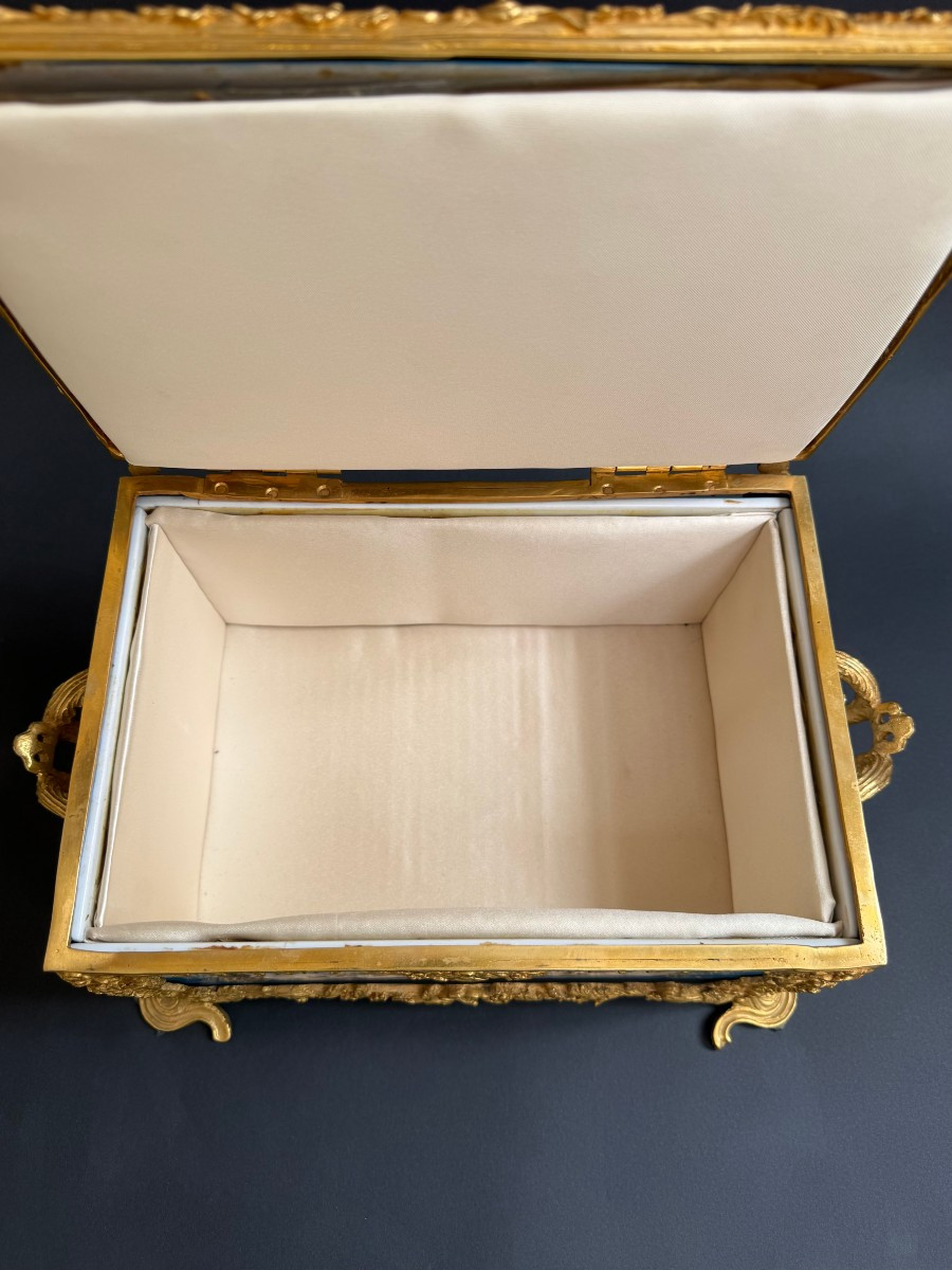 Cofanetto in porcellana e bronzo dorato - Francia XIX secolo-photo-8