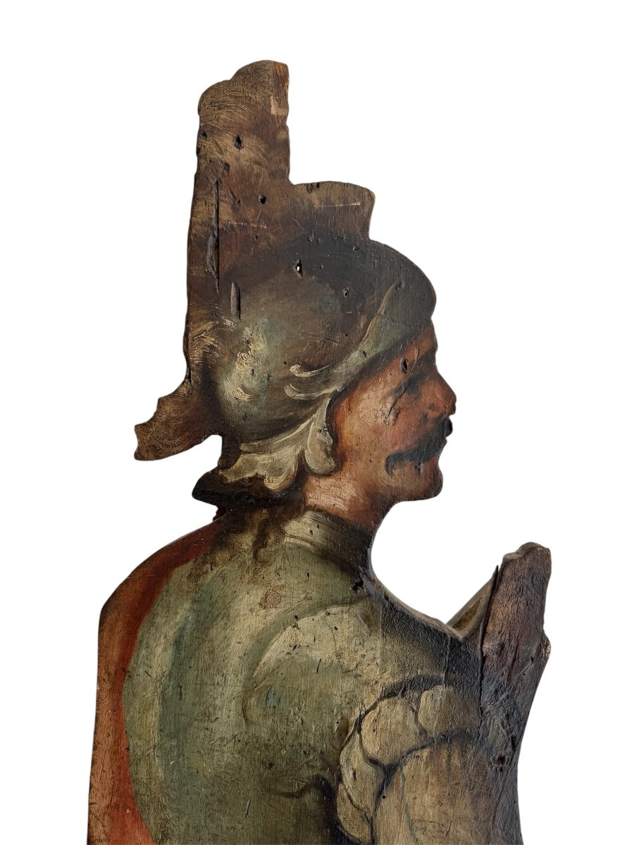 Dipinto su tavola raffigurante un guerriero - Italia, scuola veneziana XVII secolo-photo-3