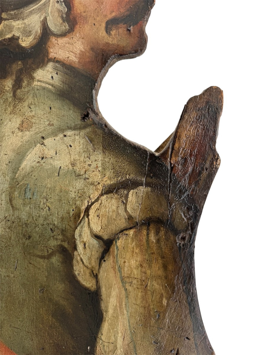 Dipinto su tavola raffigurante un guerriero - Italia, scuola veneziana XVII secolo-photo-2