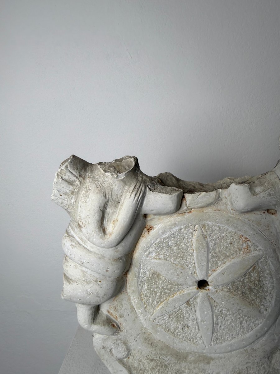 Frammento architettonico in marmo - Italia XVI secolo-photo-4