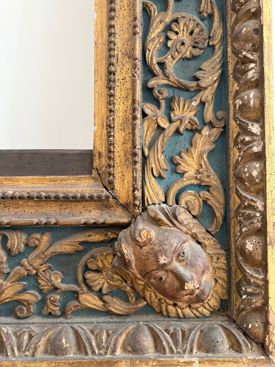 Cornice lombarda in legno laccato e dorato - inizio XVI secolo-photo-6