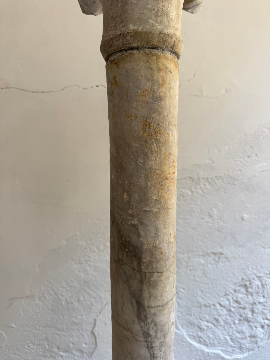 Colonna in marmo - XV secolo. Italia -photo-2