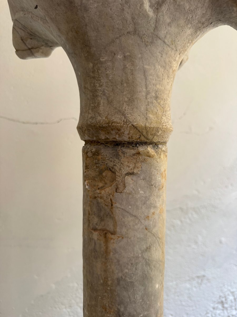 Colonna in marmo - XV secolo. Italia -photo-5