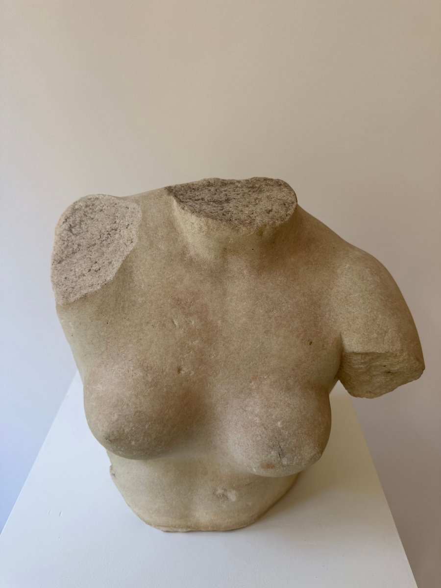 Scultura raffigurante torso di Afrodite in marmo statuario - XVI secolo. Italia -photo-3