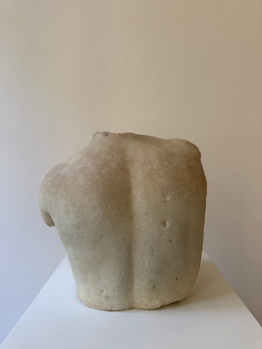 Scultura raffigurante torso di Afrodite in marmo statuario - XVI secolo. Italia -photo-5