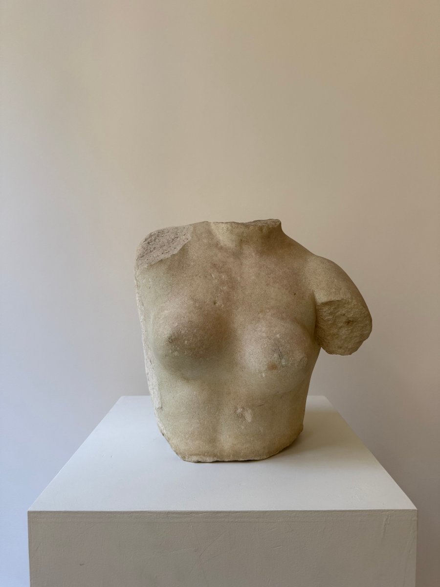 Scultura raffigurante torso di Afrodite in marmo statuario - XVI secolo. Italia -photo-6