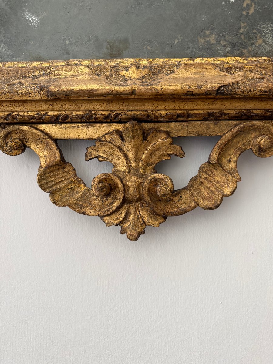 Specchiera veneziana in legno dorato - XVIII secolo-photo-4