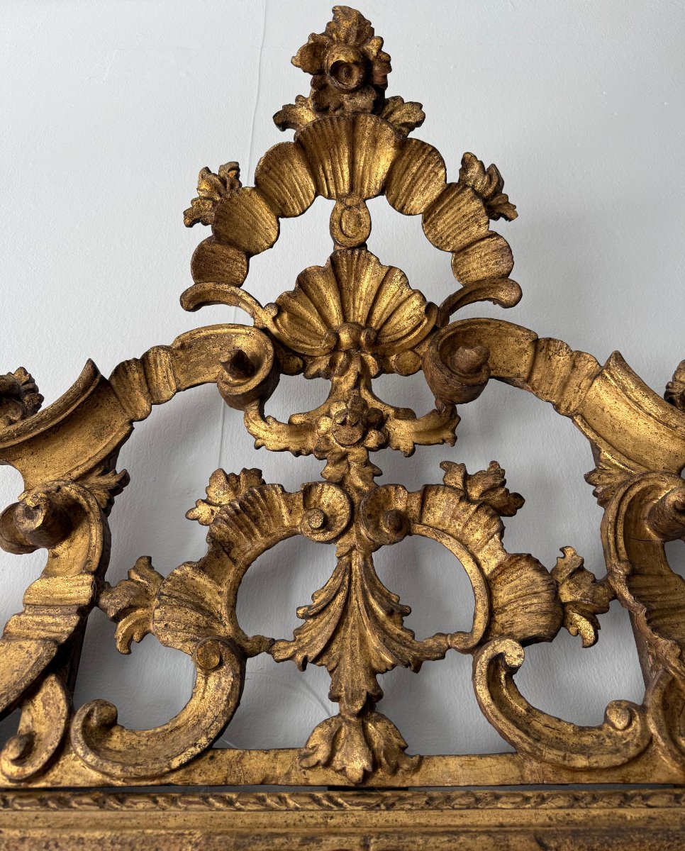 Specchiera veneziana in legno dorato - XVIII secolo-photo-6