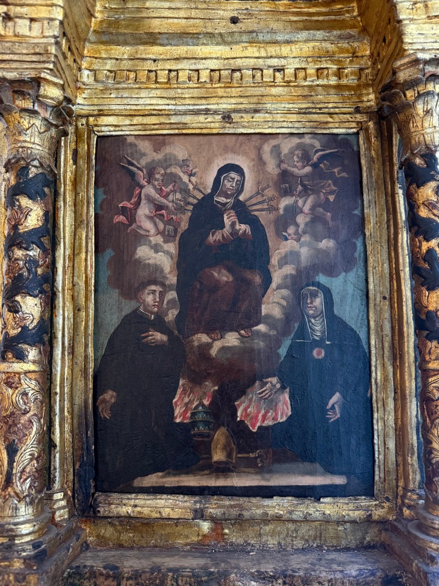 Edicola con dipinto su tavola - inizi XVII secolo. Italia centrale.-photo-7