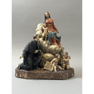 Gruppo scultoreo in terracotta di Angelo Piò (1690-1769) - XVIII secolo
