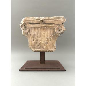 Capitello corinzio a colonna piatta - prima metà del XVI sec.