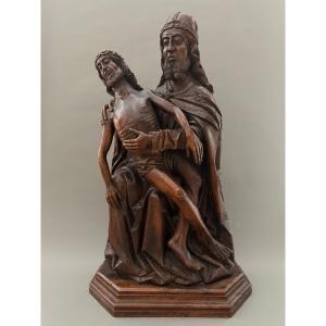 Dio Padre che tiene in braccio le spoglie di Gesù - fine XV secolo - Germania 