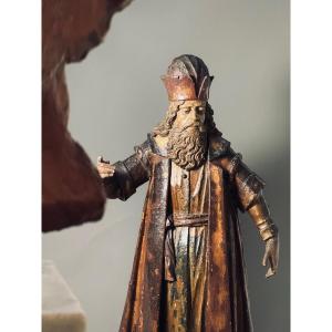 Scultura lignea di dignitario, Austria - periodo fine XV secolo