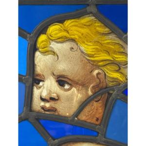 Frammenti di vetrate dipinte - periodo  XVI secolo 