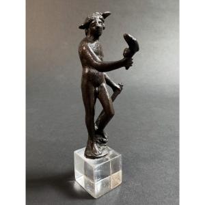 Piccola scultura fiorentina in bronzo raffigurante satiro - periodo XVI secolo 