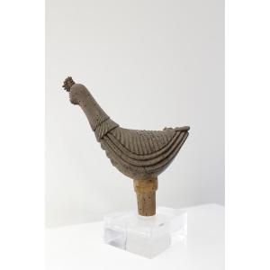 Tappo di botte in legno con tracce di policromia - Francia XVIII secolo