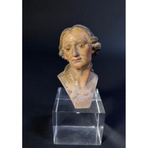 Testina di pupo di presepe napoletano - fine XVIII secolo 