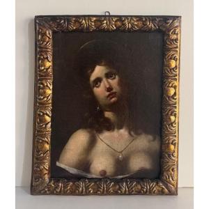 Dipinto olio su tela raffigurante Maria Maddalena - prima metà XVII secolo. Scuola Toscana