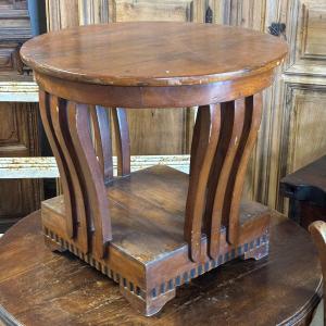 Low Art Deco Pedestal Table