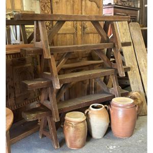 Set Of 4 Rustic Benches