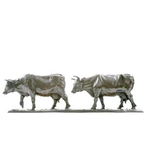 Original Bronze By Damien Colcombet "the Return To The Stable" Limited Edition Of 12
