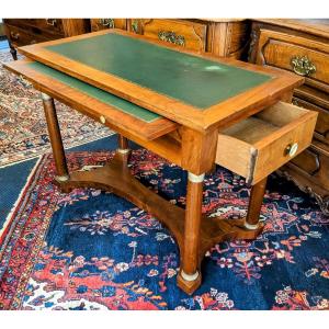 Small Empire Style Mahogany Flat Desk