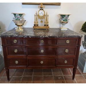 Louis XVI Period Chest Of Drawers In 18th Century Mahogany.