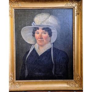 Portrait Of A Woman By Bonvoisin, Dated 1823