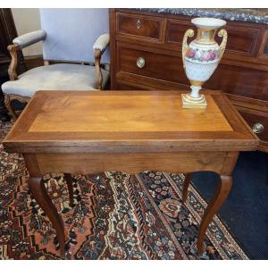 Louis XV Period Games Table In Cherry Wood That Can Be Used As A Console;