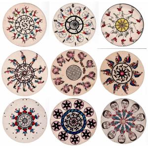 20 Discs Of Phenakisticope Around 1840