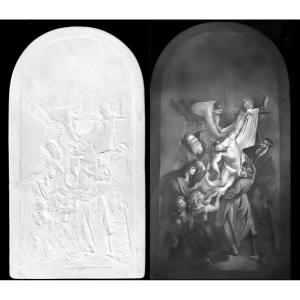 Lithophany Descent From The Cross 1840