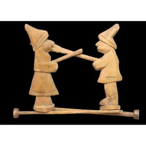 Le Coup De Balais Popular Toy 19th Century.