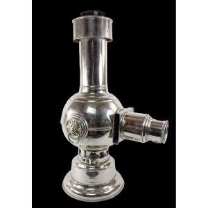 Large Nickel-plated Lampadophore 1870 / Magic Lantern