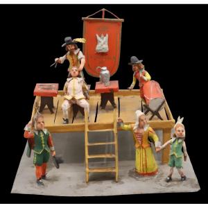The Tooth Puller Figurines 1940 / Antique Toy