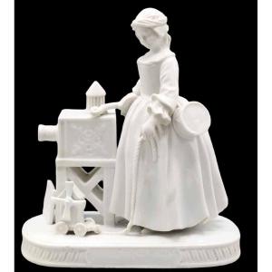 The Girl At The Mill Porcelain 1860