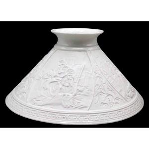 19th Century Lithophanic Lampshade