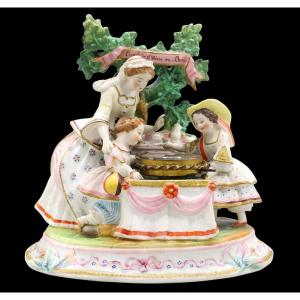 The Roulette Of St Valery En Caux / Biscuit 1860