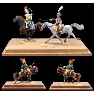 4 Figurines Made By Pierre Lefebvre Around 1960