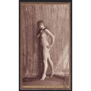 Study Of A Nude Circa 1920 Standing Nude With A Scarf