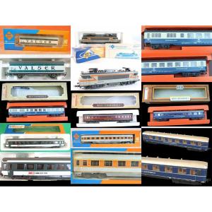 Lot Of Ho Trains From The Following Brands: Jouef Roco Lima Marklin Etc...