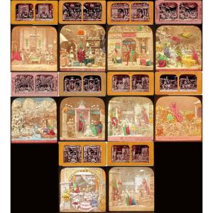 Stereoscopic And Polyoramic View At Diablerie Around 1850. 