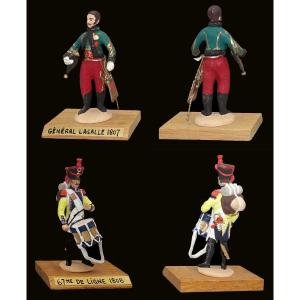 Figurines 1960 By Guy Renaud - General Lasalle And Tambour