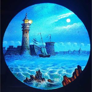 Lantern Plaque Circa 1860: Bell Rock Liverpool 