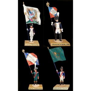 Flag Bearer Figurine 1960 By Guy Renaud.