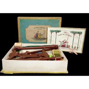 Romantic Game The Little Embroidering Trade Circa 1830