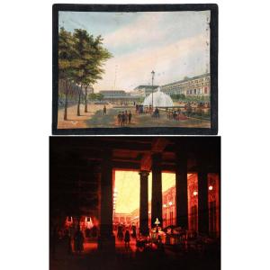 Panoptic Polyorama 1850 - The Royal Palace - Garden And Gallery