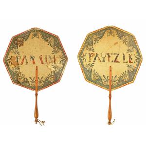 Pair Of Screens Early 19th Century