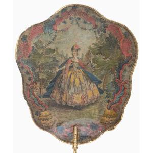 Screen Early 19th Century Miss La Montagne