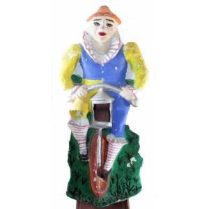 The Cycling Clown Around 1900 Pass-balls