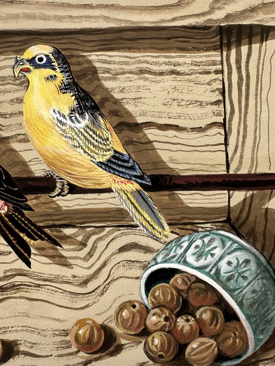 Trompe-l’œil con uccellini -photo-2